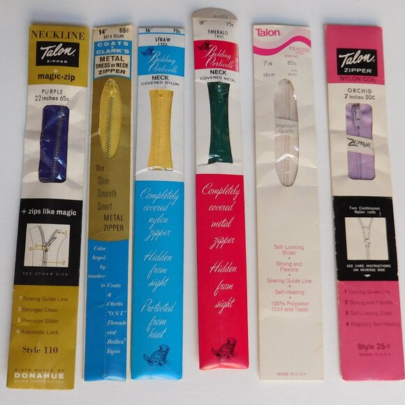 Lot Of Vintage Sewing Zippers, Trims, Hem Trim, Bias Tape Pin Cushion - Picture 10 of 10
